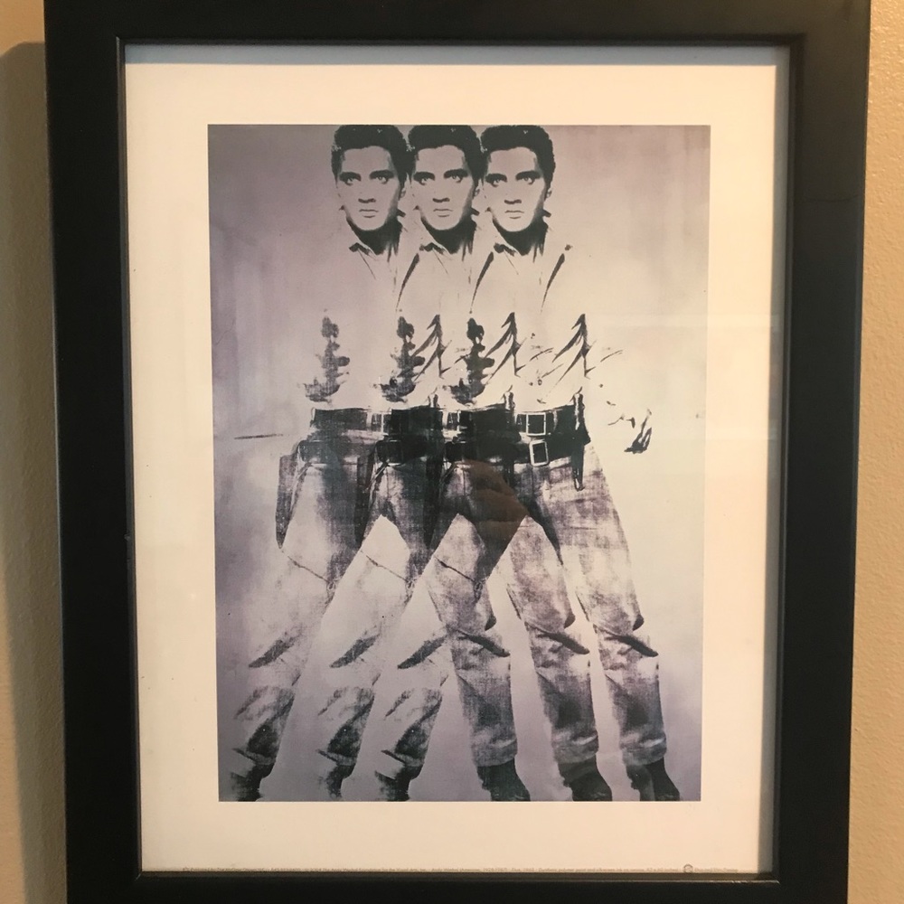 Andy Warhol 1960s 3 Elvis Artwork Print Art